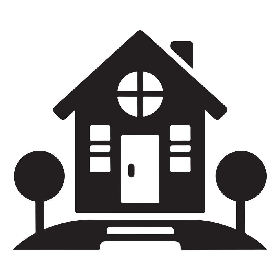 Border Icon for Home Area vector