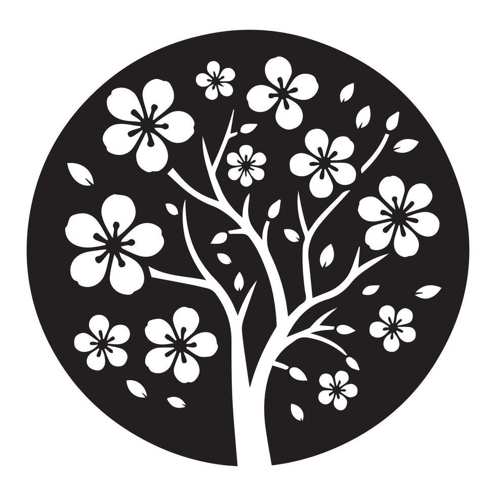 Tree of Life Minimalist and Simple Silhouette Graphic illustration vector
