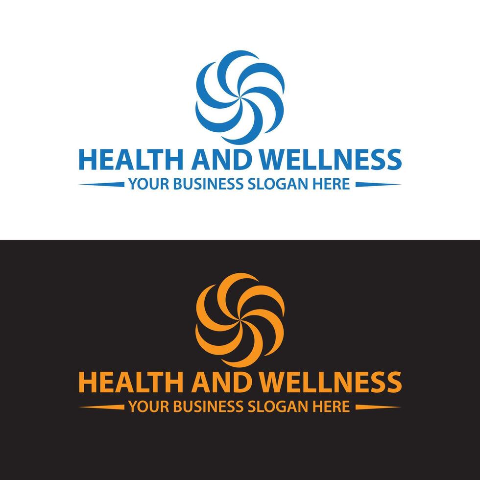 medical healthcare and wellness logo vector
