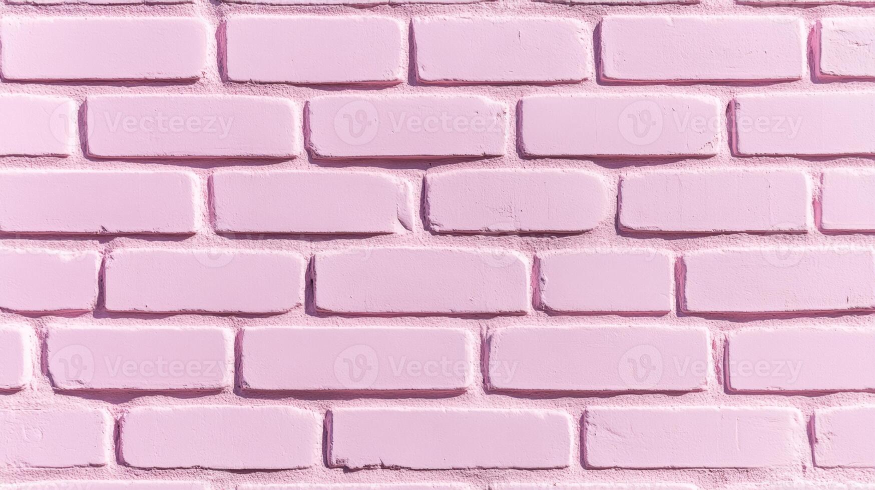 Abstract shot of a textured painted brick wall in pastel pink slightly faded color with subtle imperfections for a soft and nostalgic design concept photo