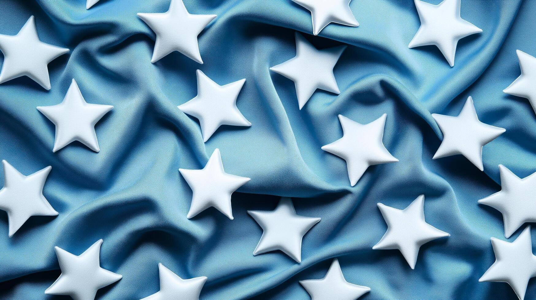 Fabric texture with shimmering silver stars Hanukkah festive night sky vibe elegant and spiritual perfect for seasonal celebrations photo