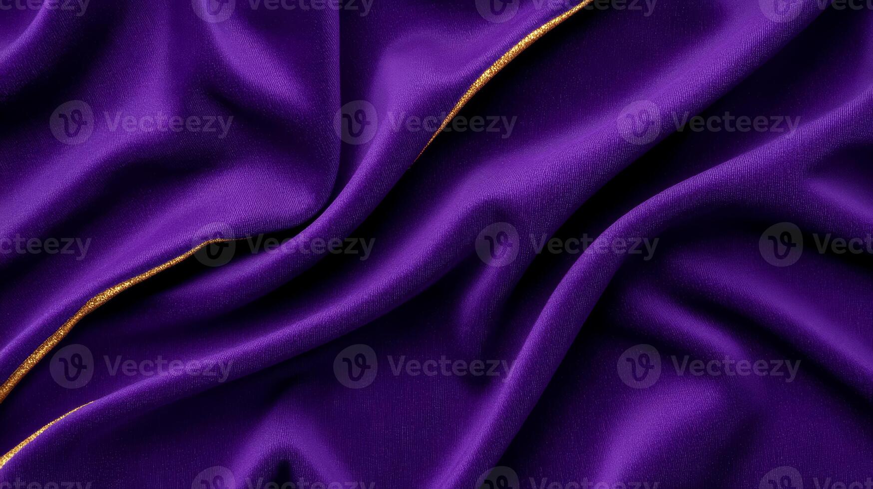 Rich deep purple velvet texture with gold detailing Kwanzaa luxurious and cultural warmth royal festive feel perfect for seasonal designs photo