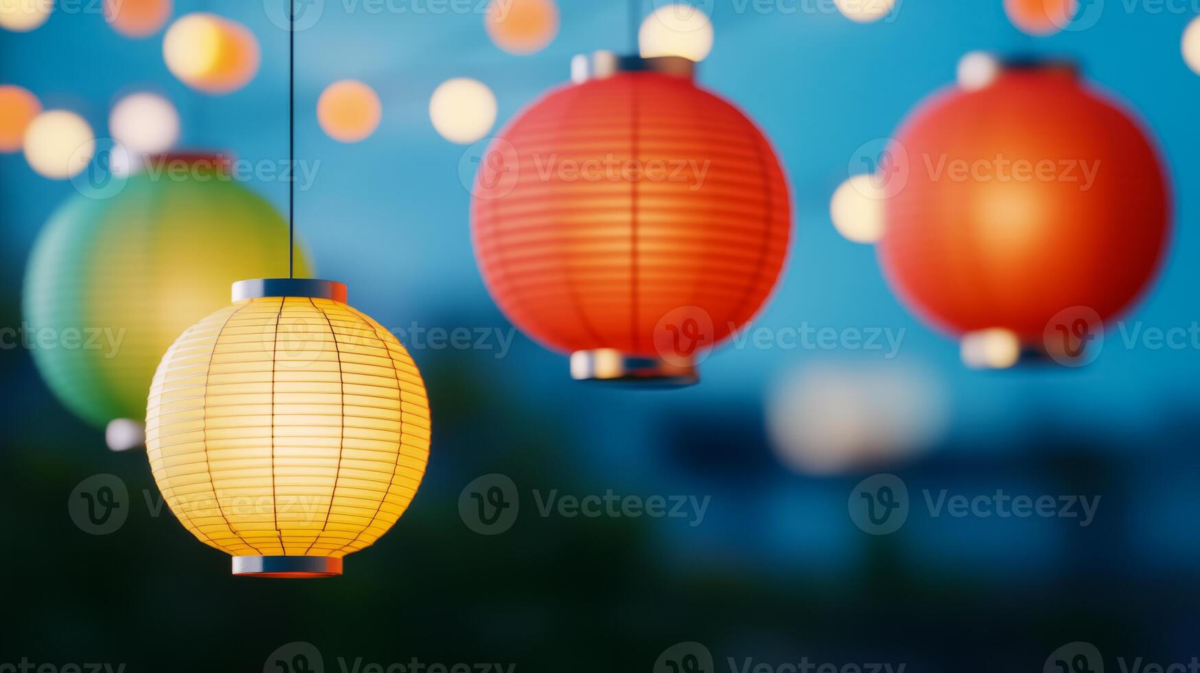 Bright texture with subtle lantern patterns Mid Autumn Festival cheerful and luminous festive warmth with a traditional touch perfect for seasonal designs photo