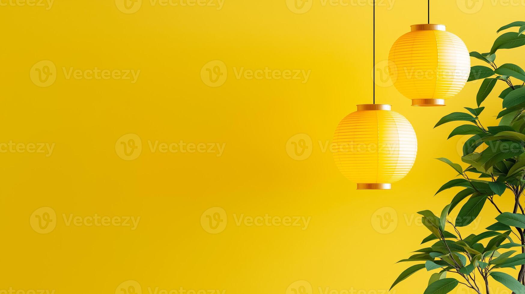 Bright yellow texture with subtle lantern patterns Mid Autumn Festival cheerful and luminous festive warmth with a traditional touch perfect for seasonal designs photo
