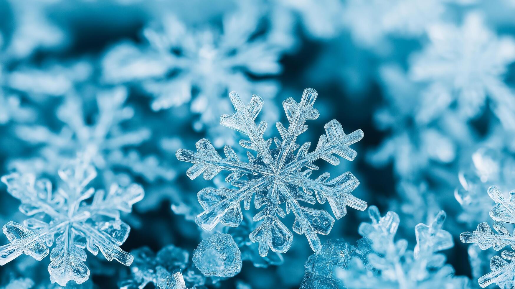 Smooth icy blue glass texture with frozen snowflake details winter holiday chill delicate crystalline surface perfect for festive designs photo