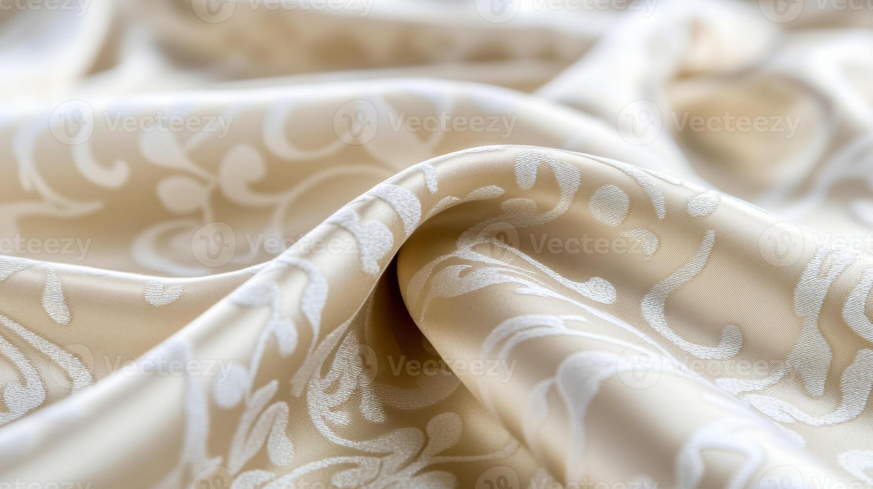 Subtle silk with elegant scroll patterns World Poetry Day literary elegance timeless feel with flowing designs capturing the beauty of words photo