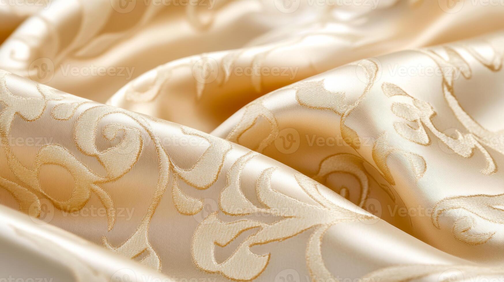 Subtle silk with elegant scroll patterns World Poetry Day literary elegance timeless feel with flowing designs capturing the beauty of words photo