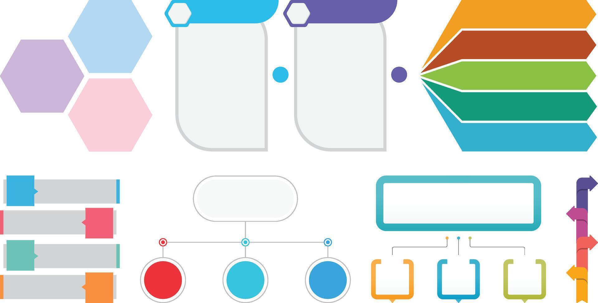 Infographic icons set collection designs vector