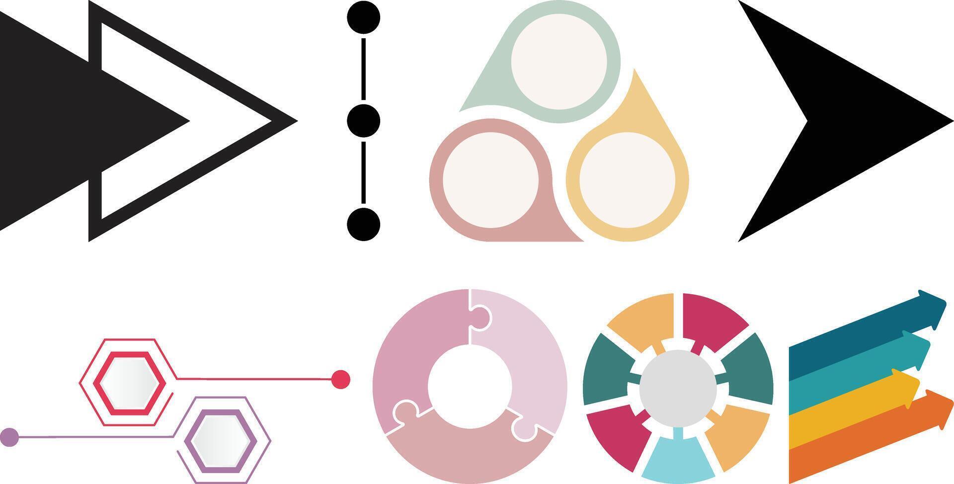 Infographic icons set design collection vector