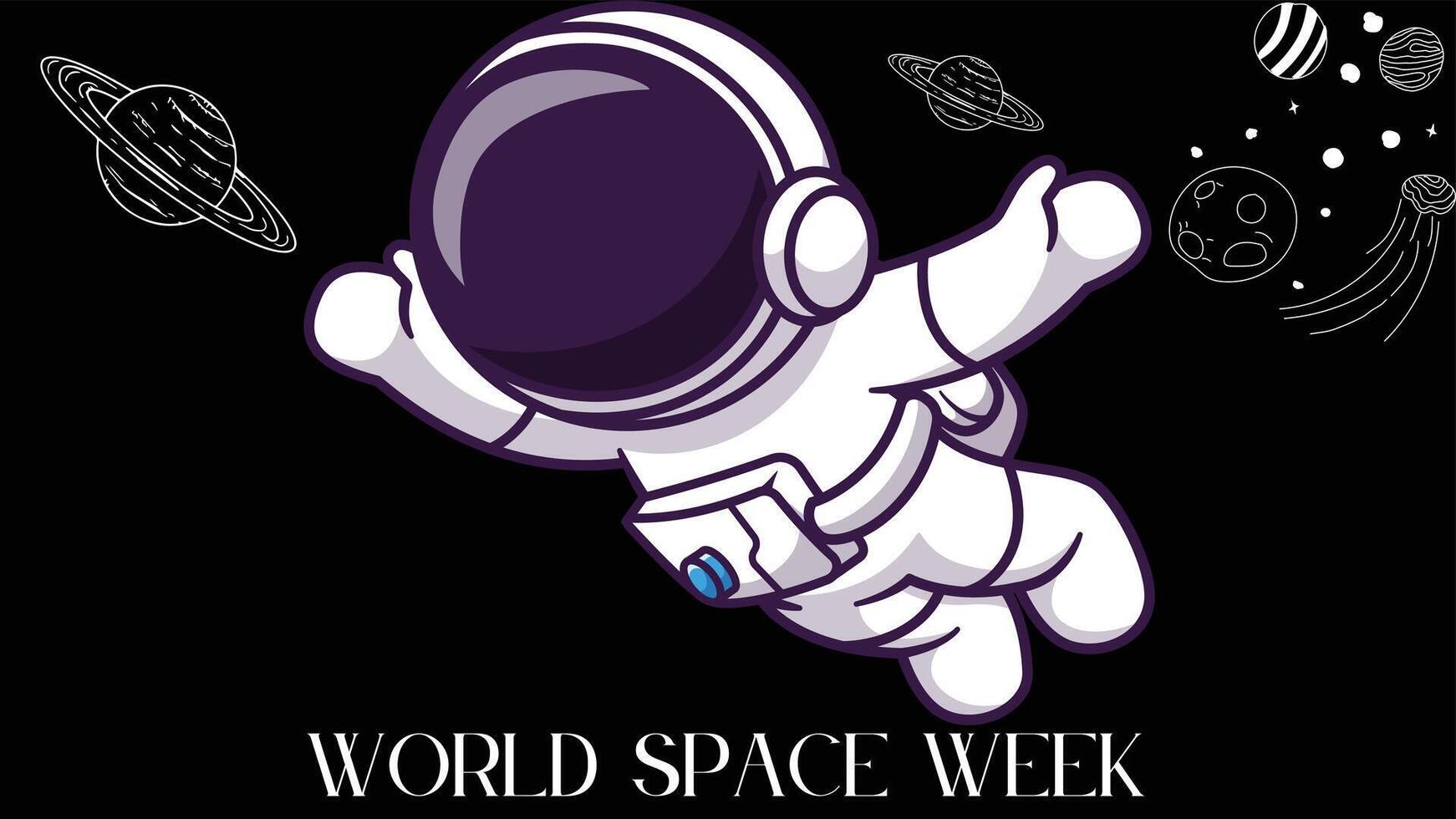 world space week design vector