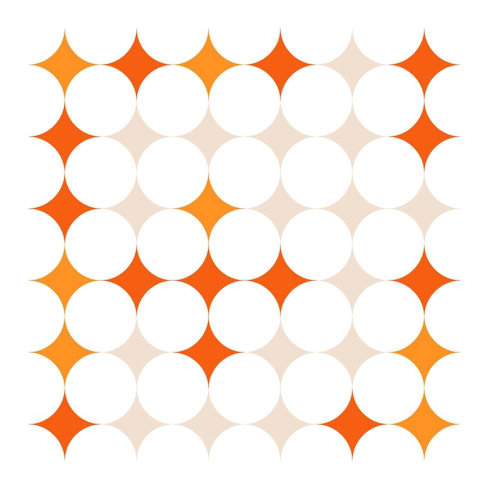 Starry Geometric abstraction fall season decor. Vintage ornate Background vector
