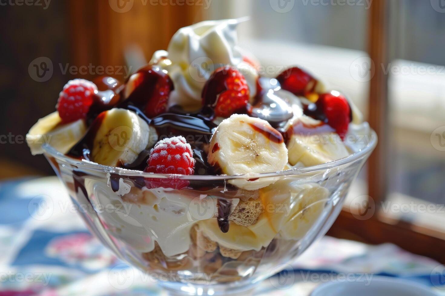 Indulging in a decadent chocolate dessert delight photo