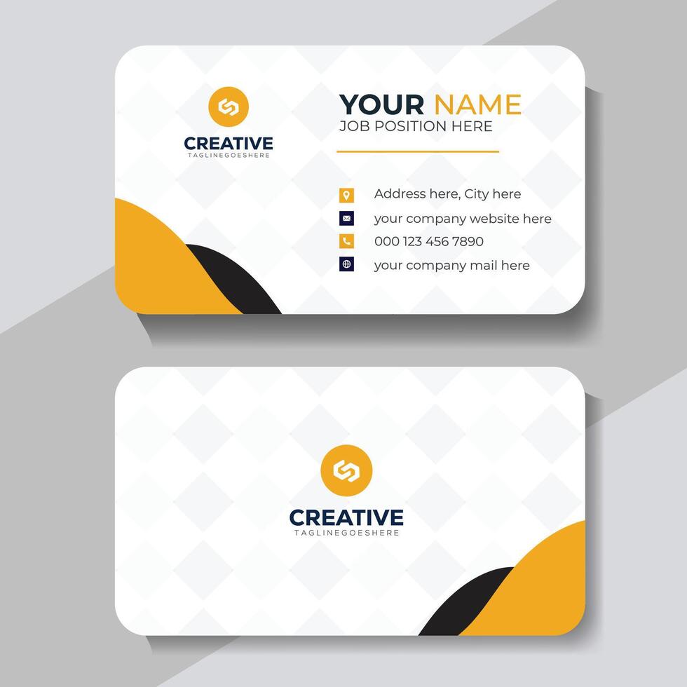 Modern creative business card template vector