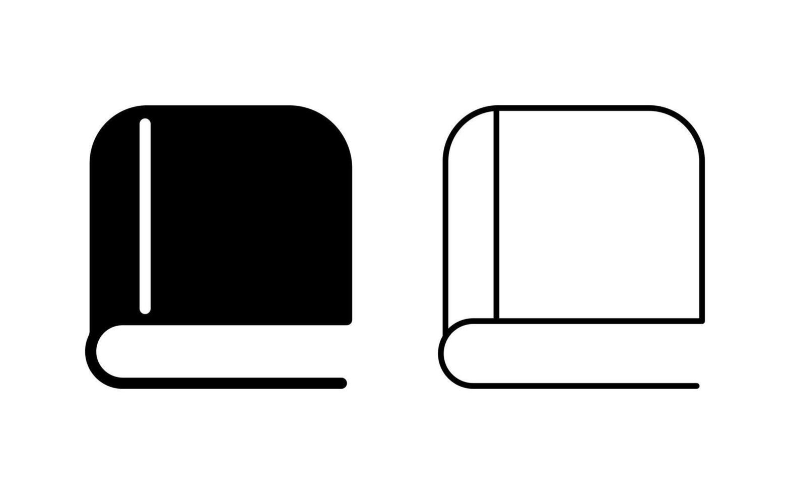 Collection of Book and dictionary icon illustration. Education sign vector