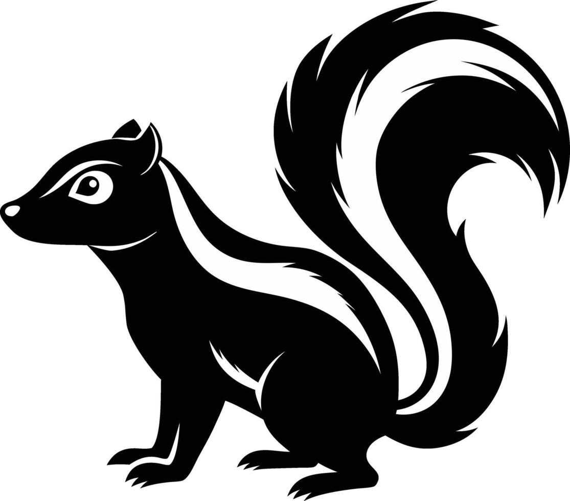 Skunk Silhouette royalty free images vector