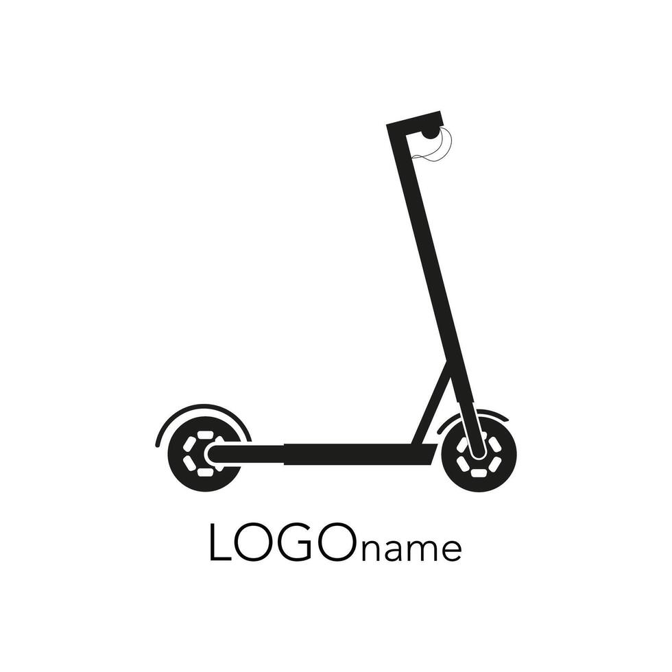 Logo electric scooter. vector