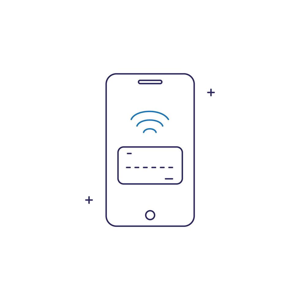 Mobile Payment, Banking, Payment App icon Design vector