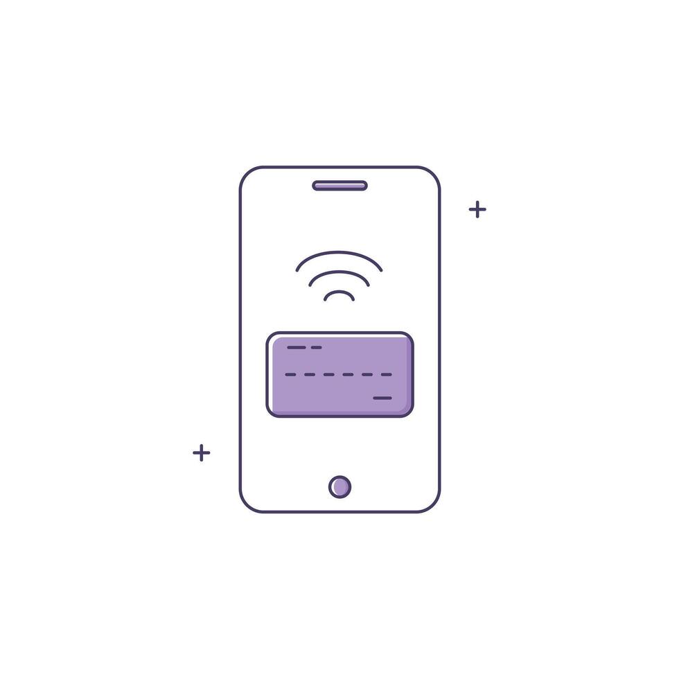 Mobile Payment, Banking, Payment App icon Design vector