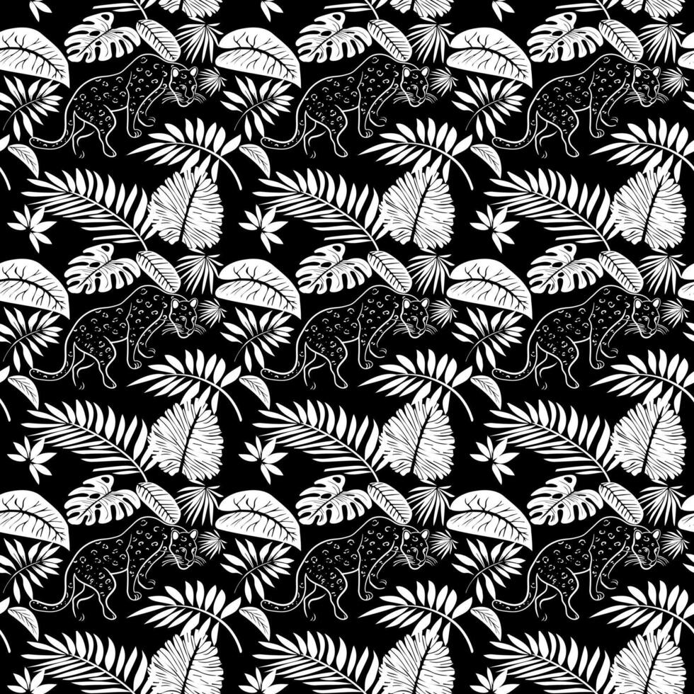 jungle seamless pattern vector