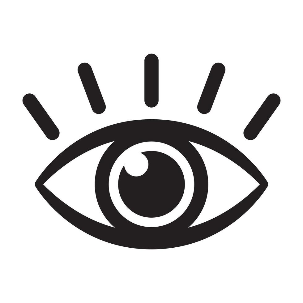 Eye icon, eyeball icon. vector
