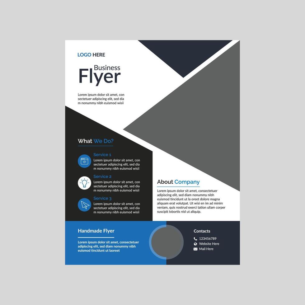 Corporate Flyer Design Template for Business vector