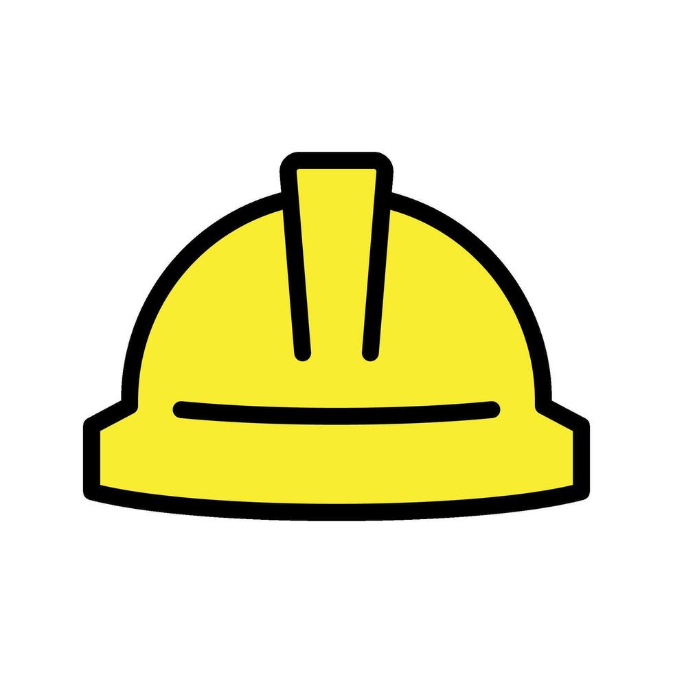 Construction helmet or safety helmet icon vector