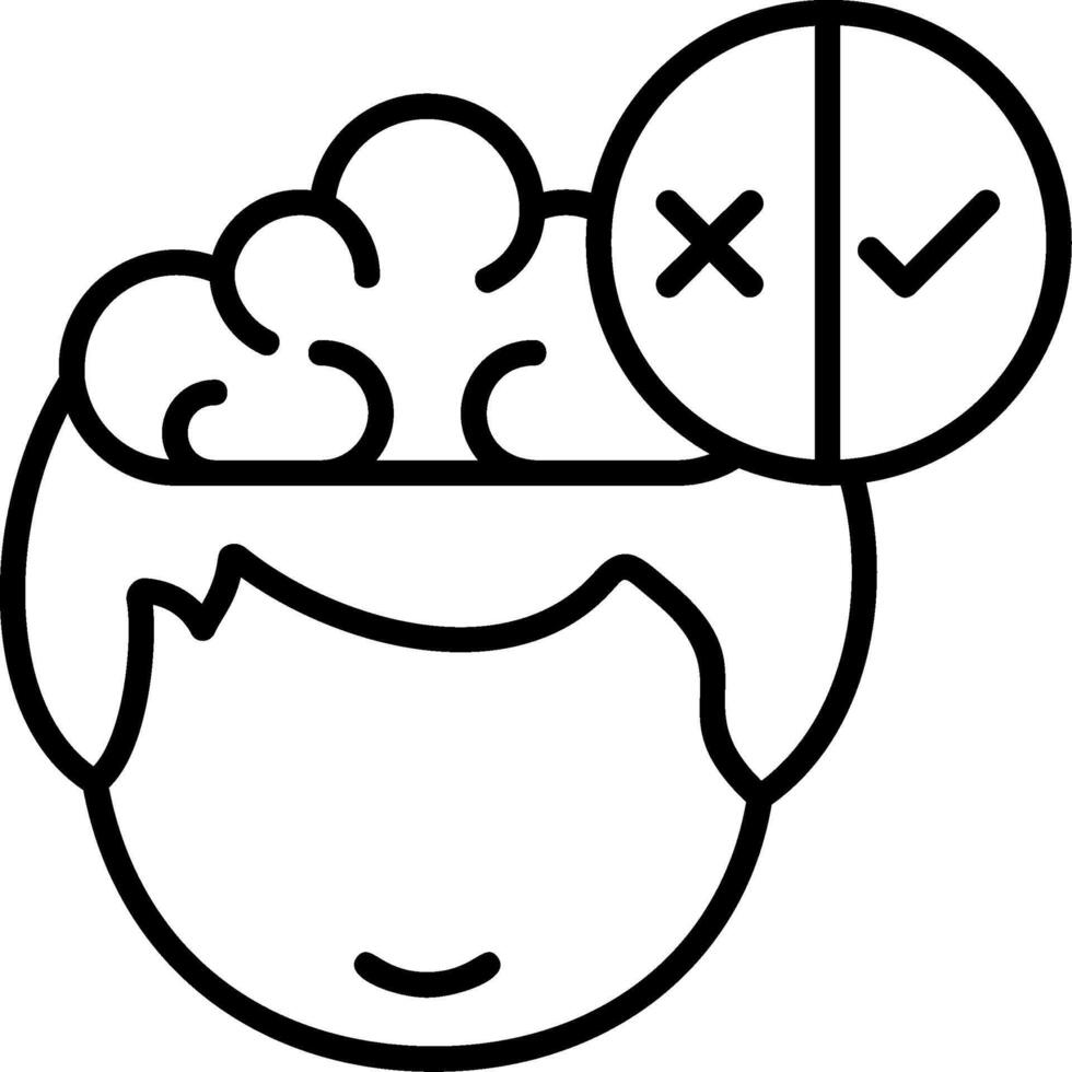 Decision Icon Design vector