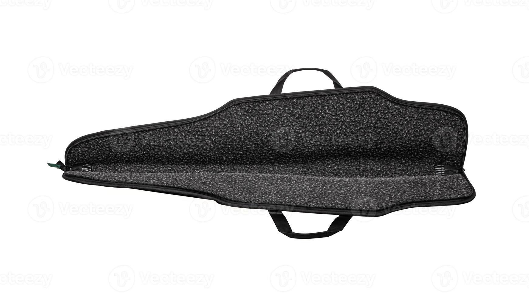 Black soft case for guns isolated for white photo