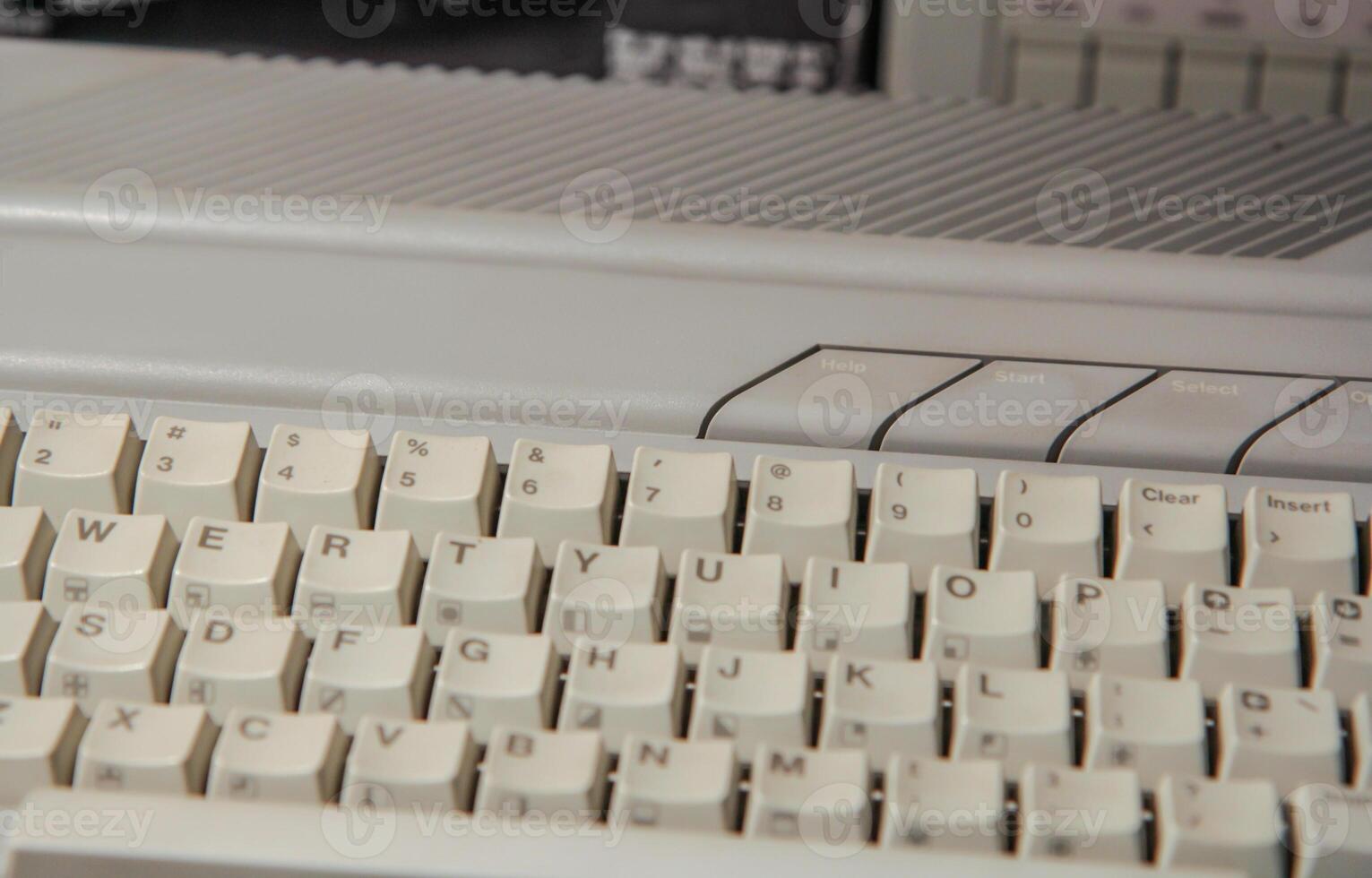 gray old computer keyboard photo