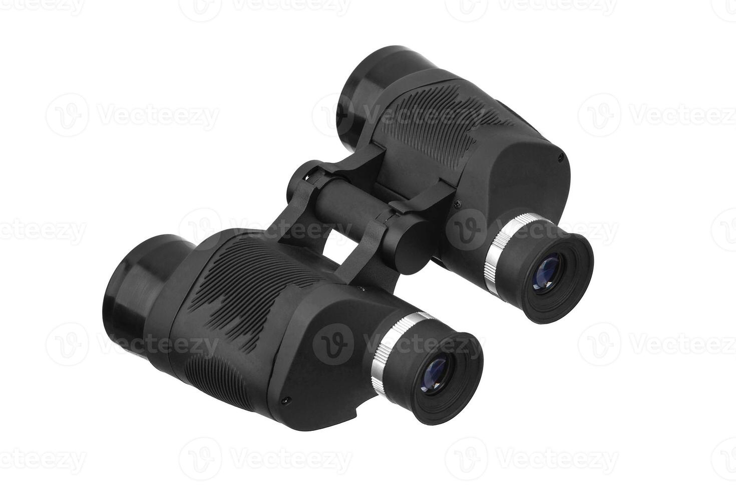 Modern binoculars isolate on white background photo