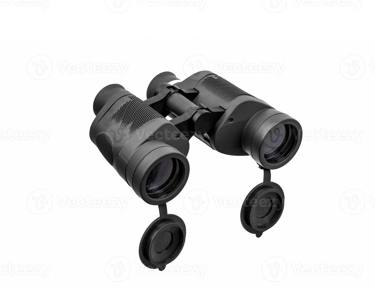 Modern binoculars isolate on white background photo
