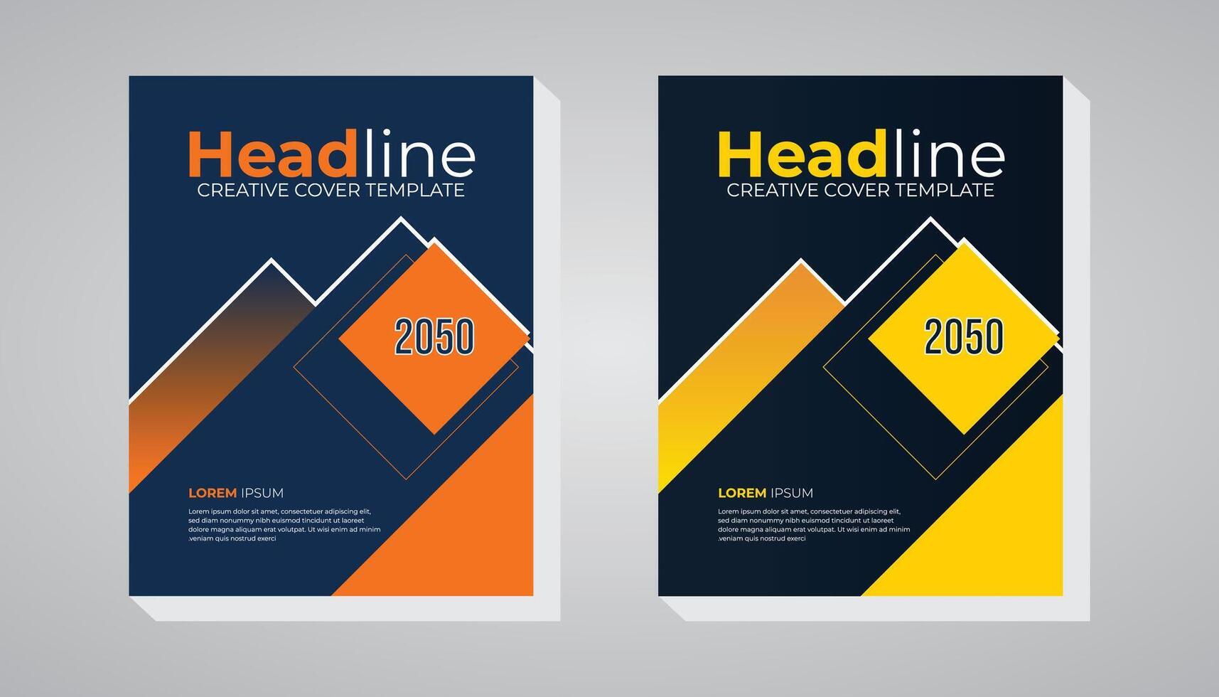 Modern design and dark color background book cover and report cover design template for your business vector