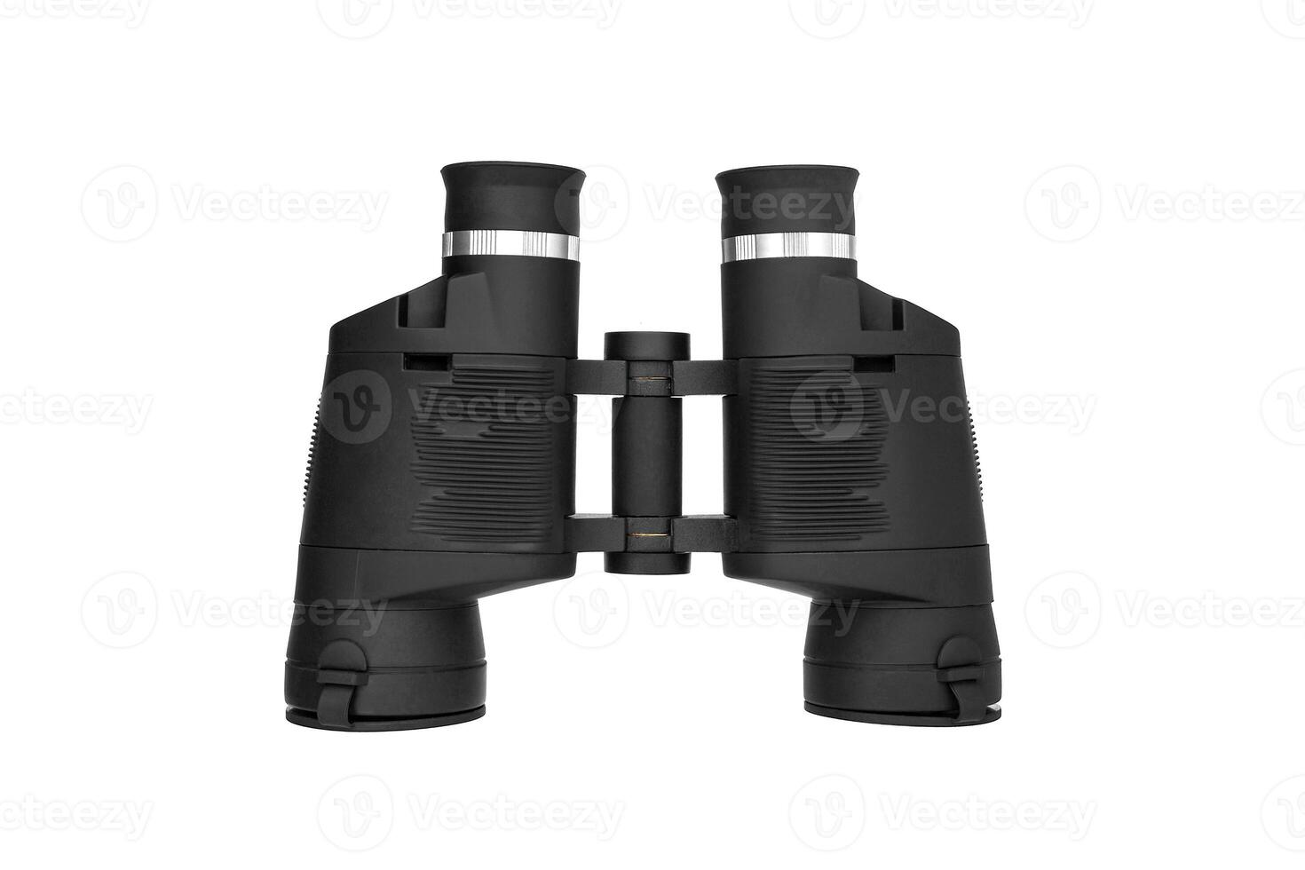 Modern binoculars isolate on white background photo
