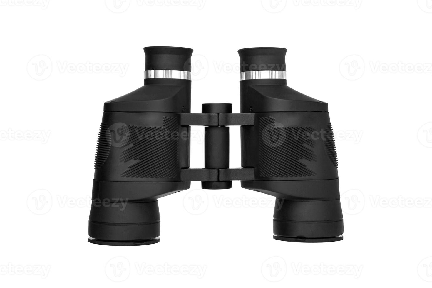 Modern binoculars isolate on white background photo