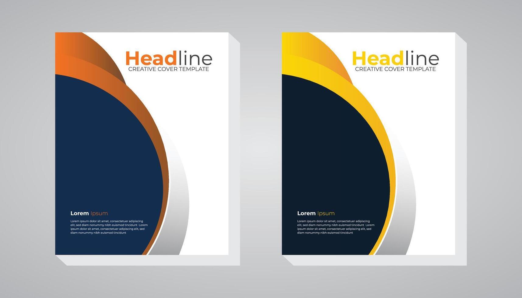 Creative and simple geometric book cover design vector