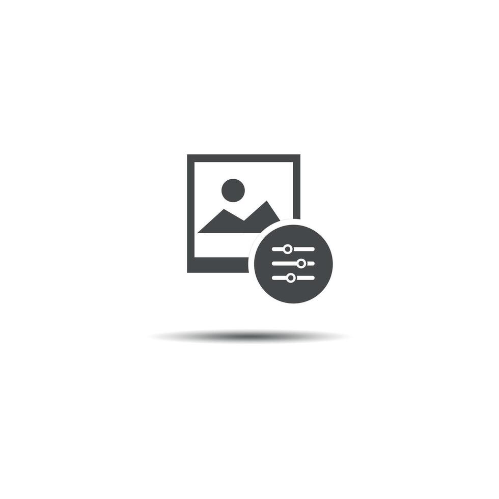 template design flat design image edit sign. vector