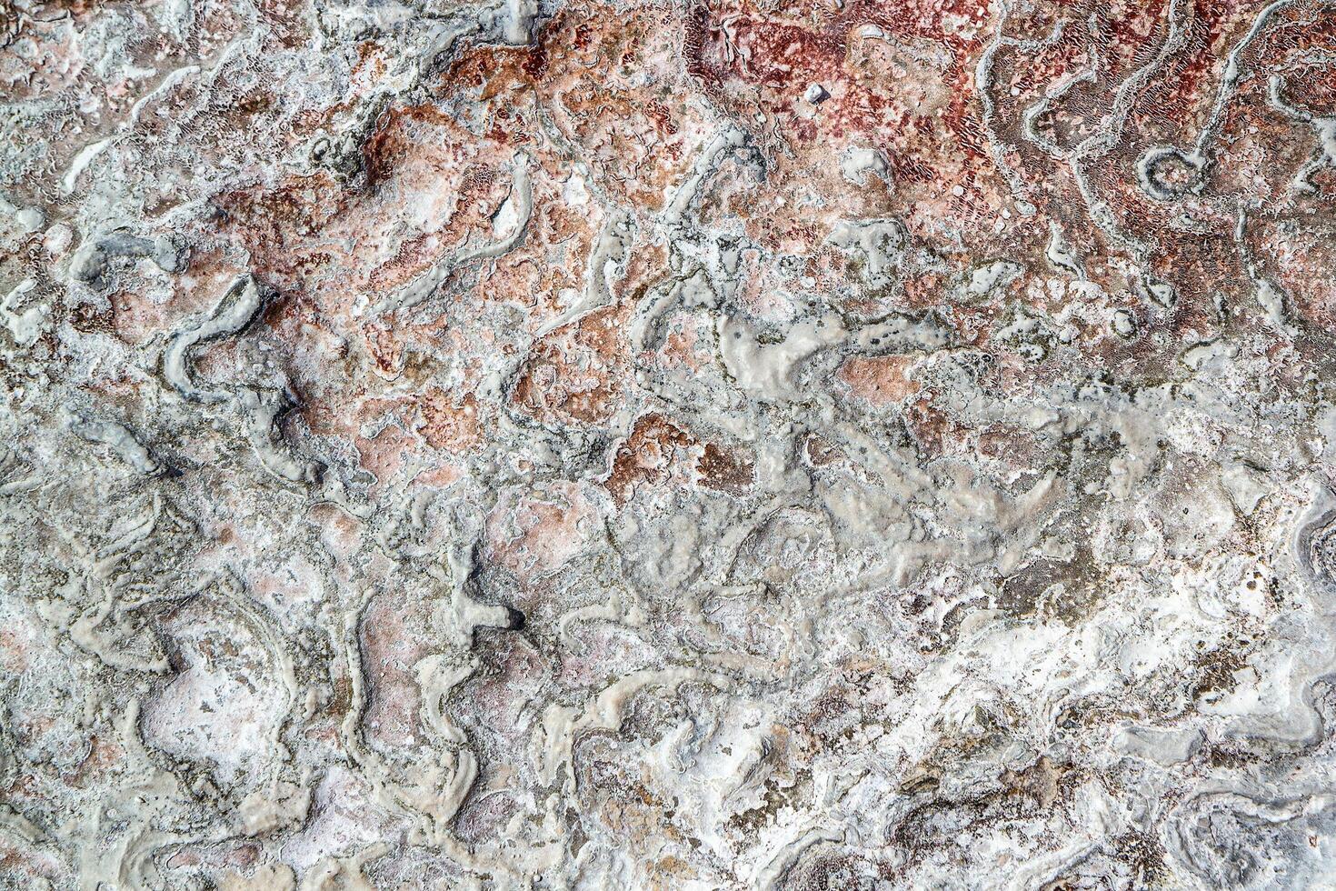 Stone texture covered with calcium deposits. Pamukale texture photo