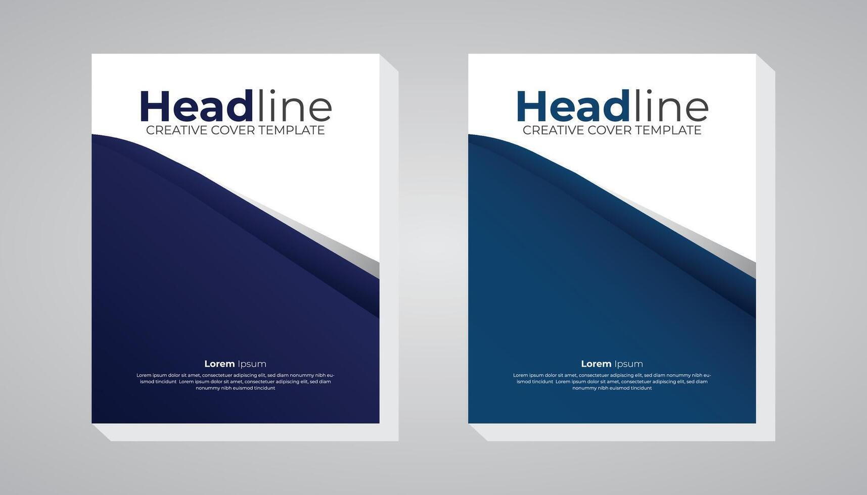 Creative and exclusive layout exclusive colorful variation, business corporate book cover design for your business vector