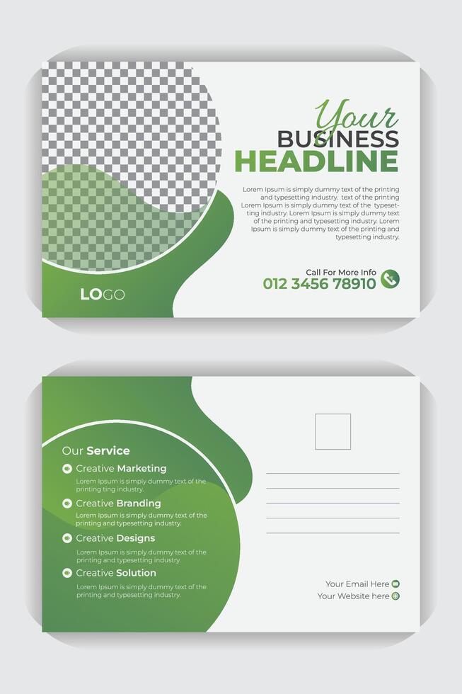 Postcard or EDDM template vector