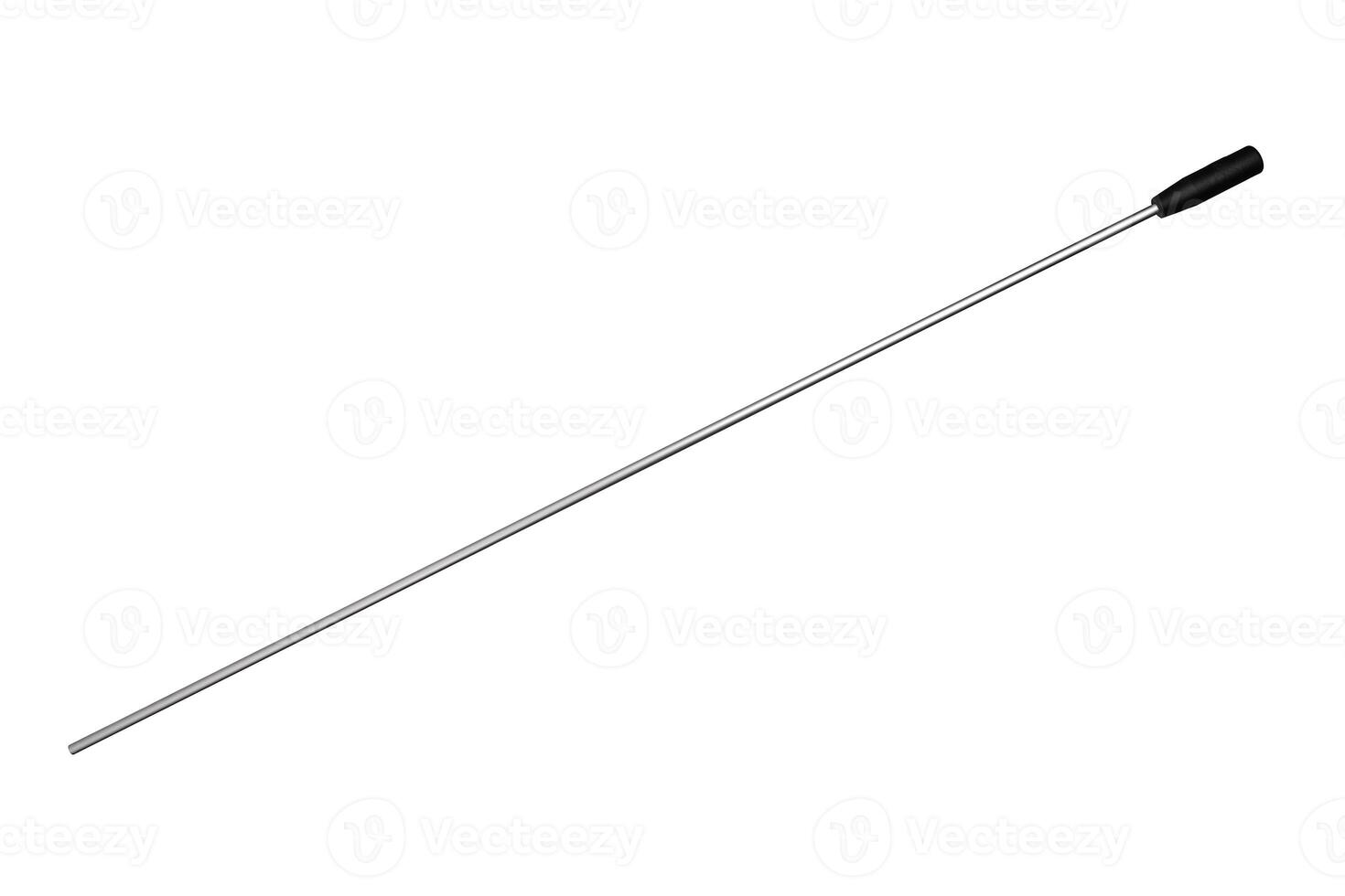 Ramrod for gun cleaning isolated on white background. photo
