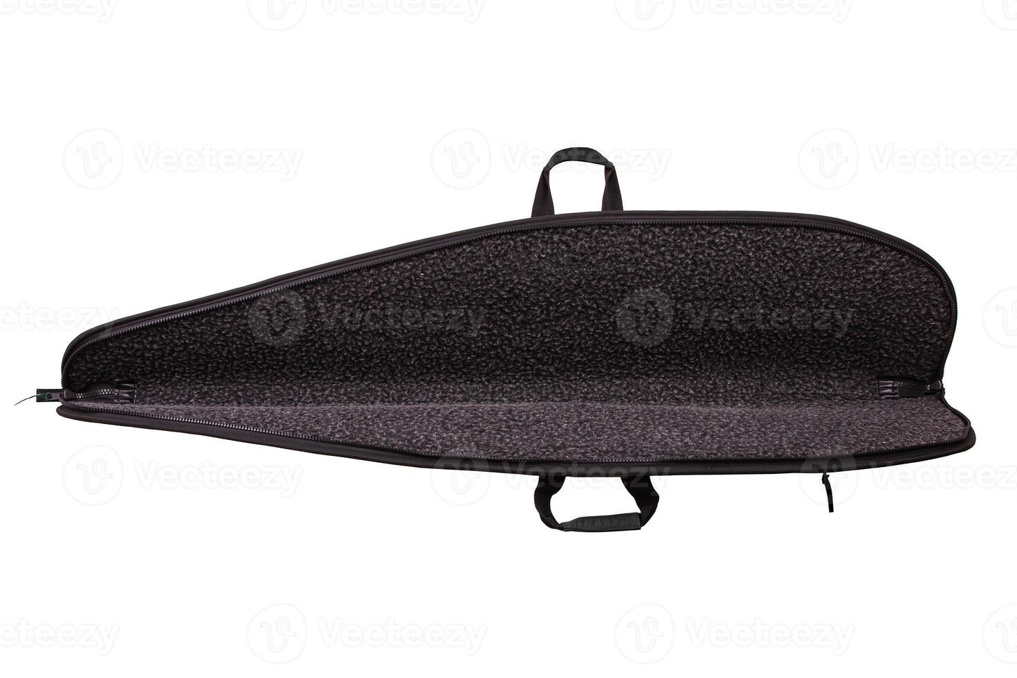 Black soft case for guns isolated for white photo
