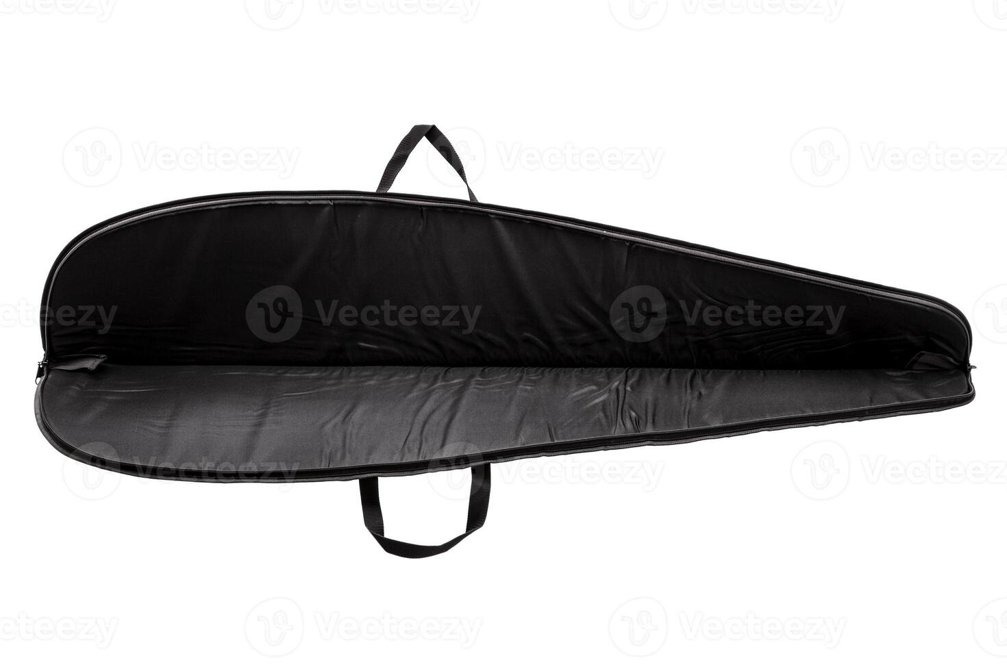 Black soft case for guns isolated on white photo