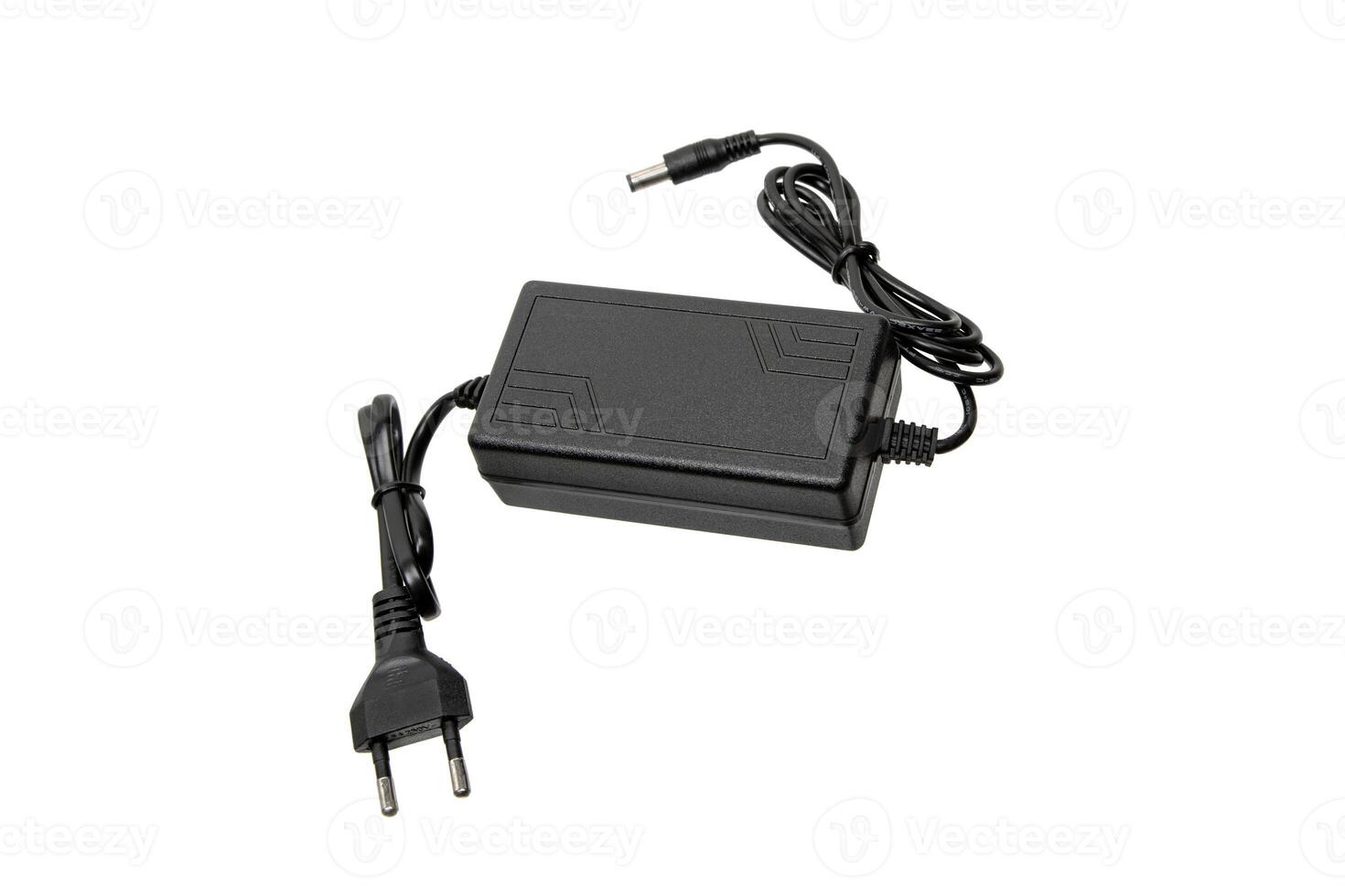 Power supply for various electronics. A device for converting AC 220 volts to DC. Isolate on a white back photo