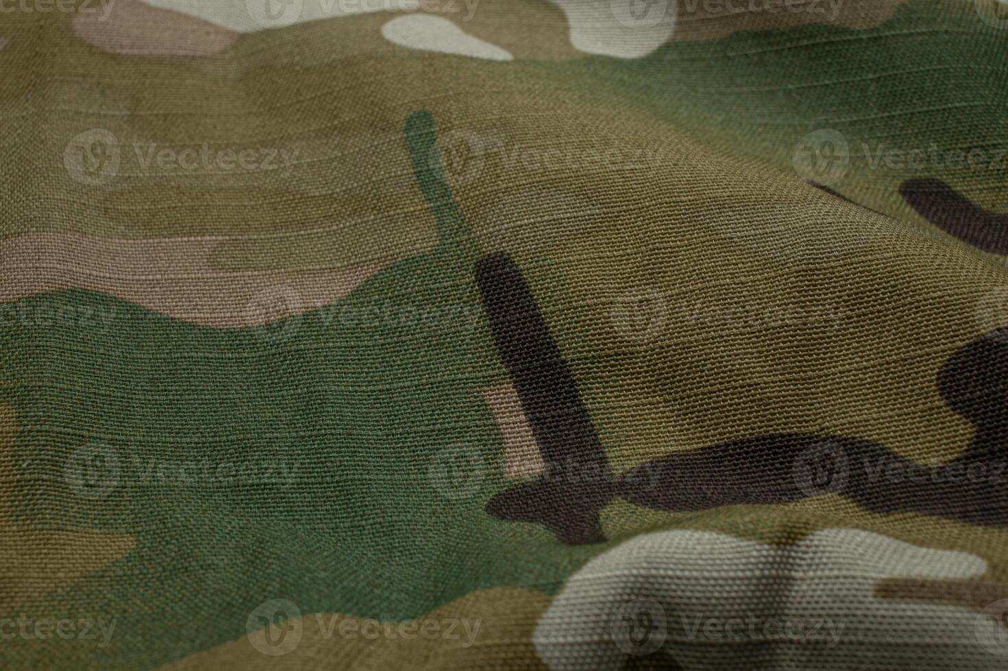 Armed force multicam camouflage fabric texture back. photo