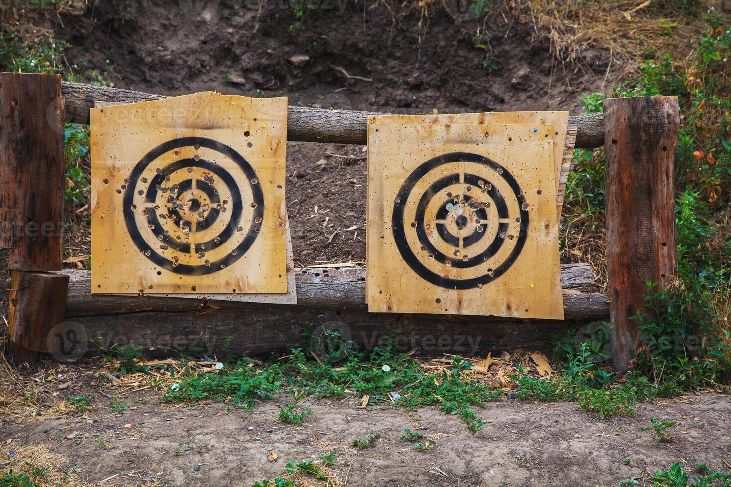 Targets at the shooting range photo