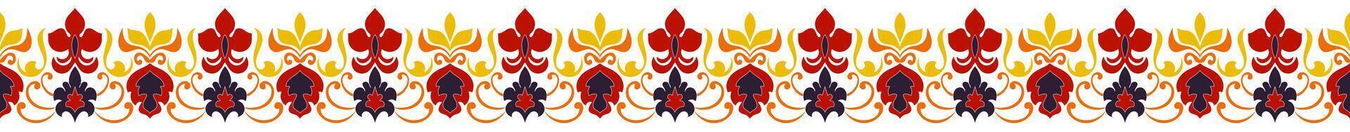 Abstract ethnic tribal borders for making rugs, clothes, wallpaper. vector