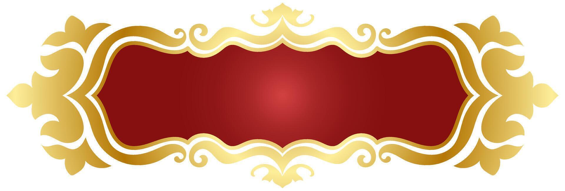 golden frame red elegant text box golden text box india vector