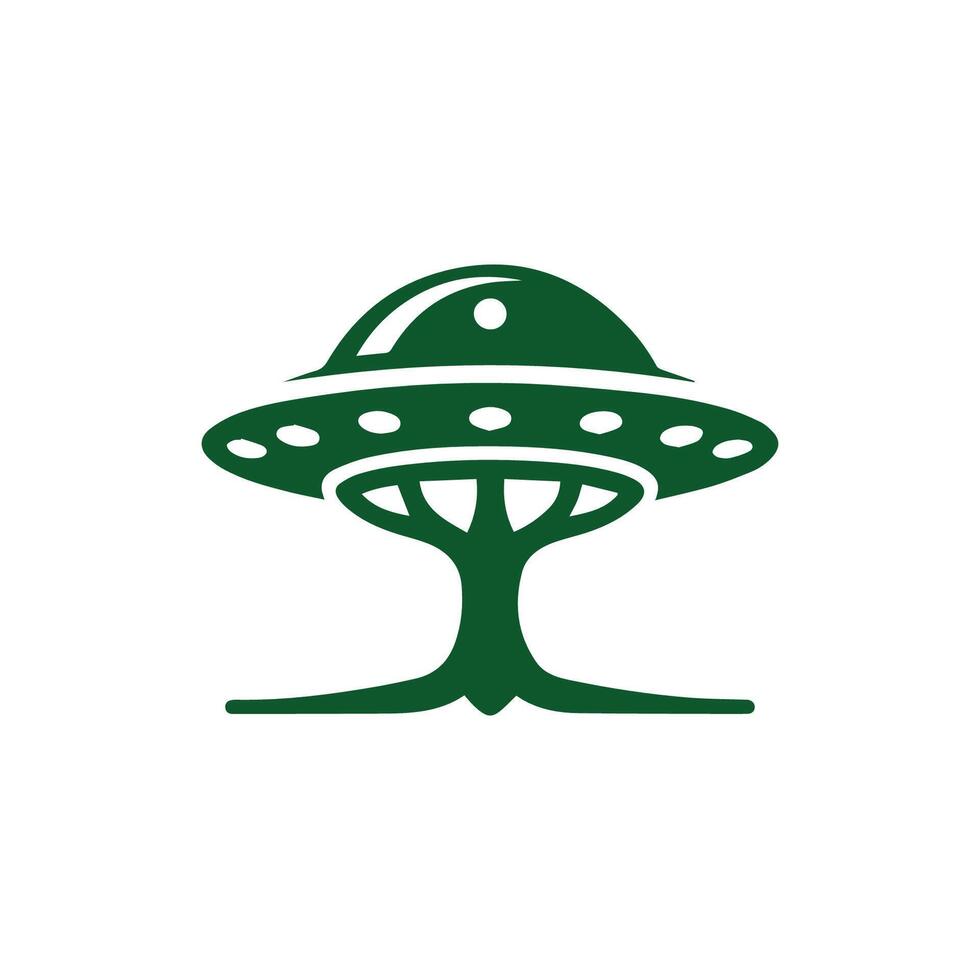 tree UFO logo vector