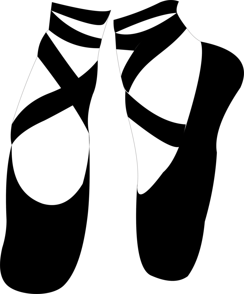 das Ballett Schuhe Silhouette png