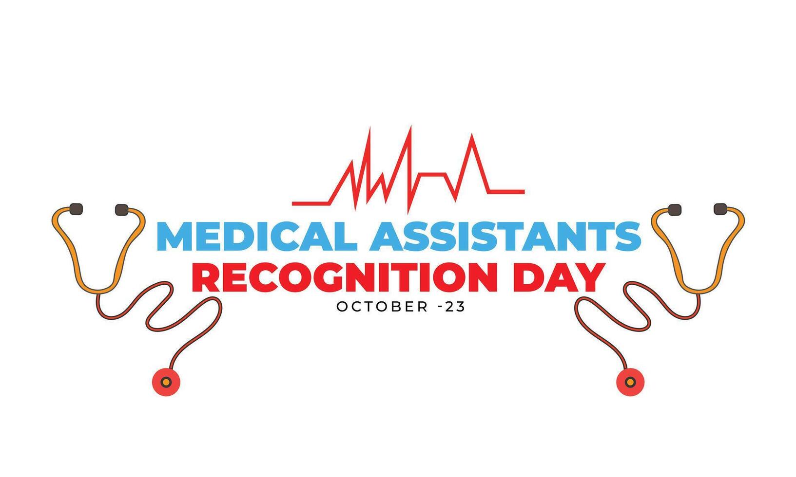 Medical assistant recognition day. background, banner, card, poster, template. illustration. vector